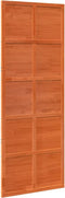 vidaXL - Schuifdeur - 80x208 - cm - massief - grenenhout - wasbruin