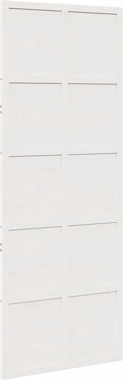 vidaXL - Schuifdeur - 80x208 - cm - massief - grenenhout - wit