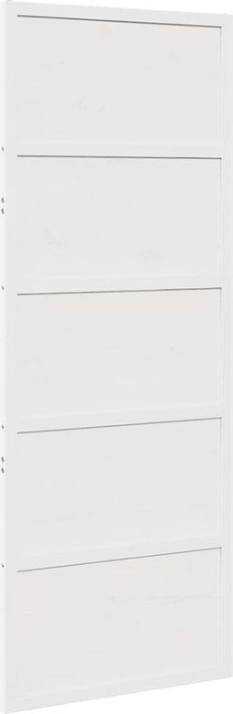 vidaXL - Schuifdeur - 80x208 - cm - massief - grenenhout - wit
