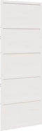 vidaXL - Schuifdeur - 80x208 - cm - massief - grenenhout - wit