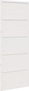 vidaXL - Schuifdeur - 80x208 - cm - massief - grenenhout - wit