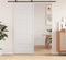 vidaXL - Schuifdeur - 80x208 - cm - massief - grenenhout - wit
