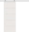 vidaXL - Schuifdeur - 80x208 - cm - massief - grenenhout - wit