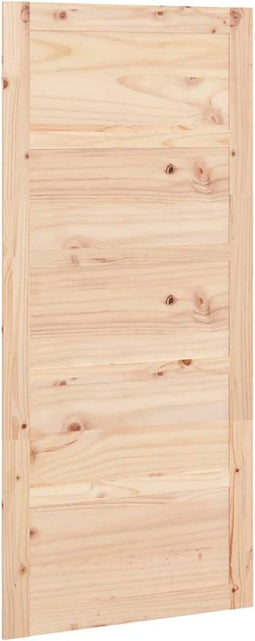 vidaXL - Schuifdeur - 90x1,8x204,5 - cm - massief - grenenhout