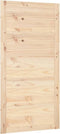 vidaXL - Schuifdeur - 90x1,8x204,5 - cm - massief - grenenhout