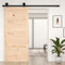 vidaXL - Schuifdeur - 90x1,8x204,5 - cm - massief - grenenhout