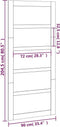 vidaXL - Schuifdeur - 90x1,8x204,5 - cm - massief - grenenhout