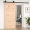vidaXL - Schuifdeur - 90x1,8x204,5 - cm - massief - grenenhout