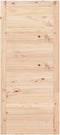 vidaXL - Schuifdeur - 90x1,8x204,5 - cm - massief - grenenhout