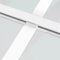 vidaXL - Schuifdeur - 90x205 - cm - ESG-glas - en - aluminium - wit