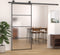 vidaXL - Schuifdeur - 90x205 - cm - ESG-glas - en - aluminium - wit