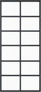 vidaXL - Schuifdeur - 90x205 - cm - ESG-glas - en - aluminium - zwart