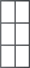 vidaXL - Schuifdeur - 90x205 - cm - ESG-glas - en - aluminium - zwart