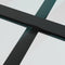 vidaXL - Schuifdeur - 90x205 - cm - ESG-glas - en - aluminium - zwart