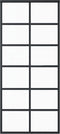 vidaXL - Schuifdeur - 90x205 - cm - ESG-glas - en - aluminium - zwart