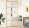 vidaXL - Schuifdeur - 90x205 - cm - helder - ESG-glas - en - aluminium - goudkleurig