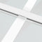 vidaXL - Schuifdeur - 90x205 - cm - mat - ESG-glas - en - aluminium - wit