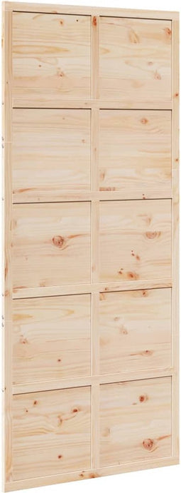 vidaXL - Schuifdeur - 90x208 - cm - massief - grenenhout
