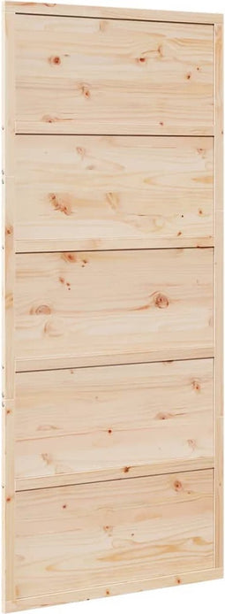 vidaXL - Schuifdeur - 90x208 - cm - massief - grenenhout