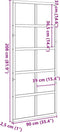 vidaXL - Schuifdeur - 90x208 - cm - massief - grenenhout