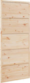 vidaXL - Schuifdeur - 90x208 - cm - massief - grenenhout