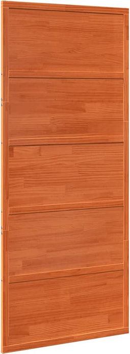 vidaXL - Schuifdeur - 90x208 - cm - massief - grenenhout - wasbruin