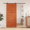 vidaXL - Schuifdeur - 90x208 - cm - massief - grenenhout - wasbruin