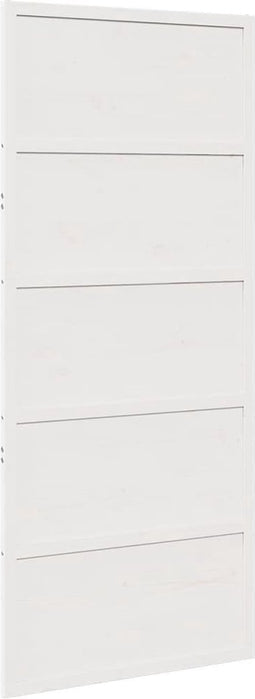 vidaXL - Schuifdeur - 90x208 - cm - massief - grenenhout - wit