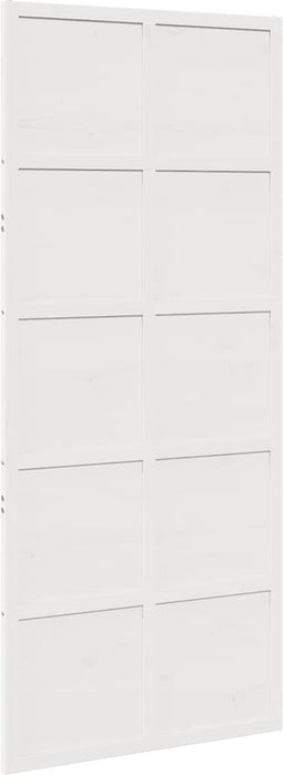 vidaXL - Schuifdeur - 90x208 - cm - massief - grenenhout - wit