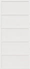 vidaXL - Schuifdeur - 90x208 - cm - massief - grenenhout - wit