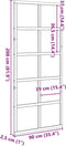 vidaXL - Schuifdeur - 90x208 - cm - massief - grenenhout - wit