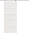 vidaXL - Schuifdeur - 90x208 - cm - massief - grenenhout - wit