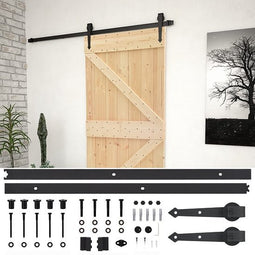 vidaXL - Schuifdeur - met - beslag - 100x210 - cm - massief - grenenhout
