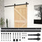 vidaXL - Schuifdeur - met - beslag - 100x210 - cm - massief - grenenhout