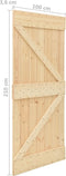 vidaXL - Schuifdeur - met - beslag - 100x210 - cm - massief - grenenhout