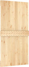 vidaXL - Schuifdeur - met - beslag - 100x210 - cm - massief - grenenhout