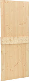 vidaXL - Schuifdeur - met - beslag - 100x210 - cm - massief - grenenhout