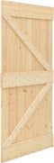 vidaXL - Schuifdeur - met - beslag - 100x210 - cm - massief - grenenhout