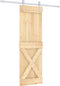 vidaXL - Schuifdeur - met - beslag - 70x210 - cm - massief - grenenhout