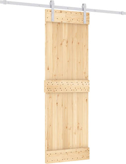 vidaXL - Schuifdeur - met - beslag - 70x210 - cm - massief - grenenhout