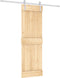 vidaXL - Schuifdeur - met - beslag - 70x210 - cm - massief - grenenhout