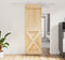 vidaXL - Schuifdeur - met - beslag - 70x210 - cm - massief - grenenhout