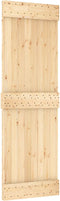 vidaXL - Schuifdeur - met - beslag - 70x210 - cm - massief - grenenhout