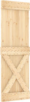 vidaXL - Schuifdeur - met - beslag - 70x210 - cm - massief - grenenhout