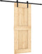 vidaXL - Schuifdeur - met - beslag - 80x210 - cm - massief - grenenhout