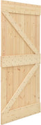vidaXL - Schuifdeur - met - beslag - 80x210 - cm - massief - grenenhout