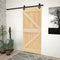 vidaXL - Schuifdeur - met - beslag - 80x210 - cm - massief - grenenhout