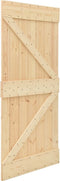 vidaXL - Schuifdeur - met - beslag - 80x210 - cm - massief - grenenhout