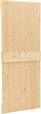 vidaXL - Schuifdeur - met - beslag - 80x210 - cm - massief - grenenhout