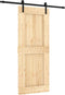 vidaXL - Schuifdeur - met - beslag - 85x210 - cm - massief - grenenhout